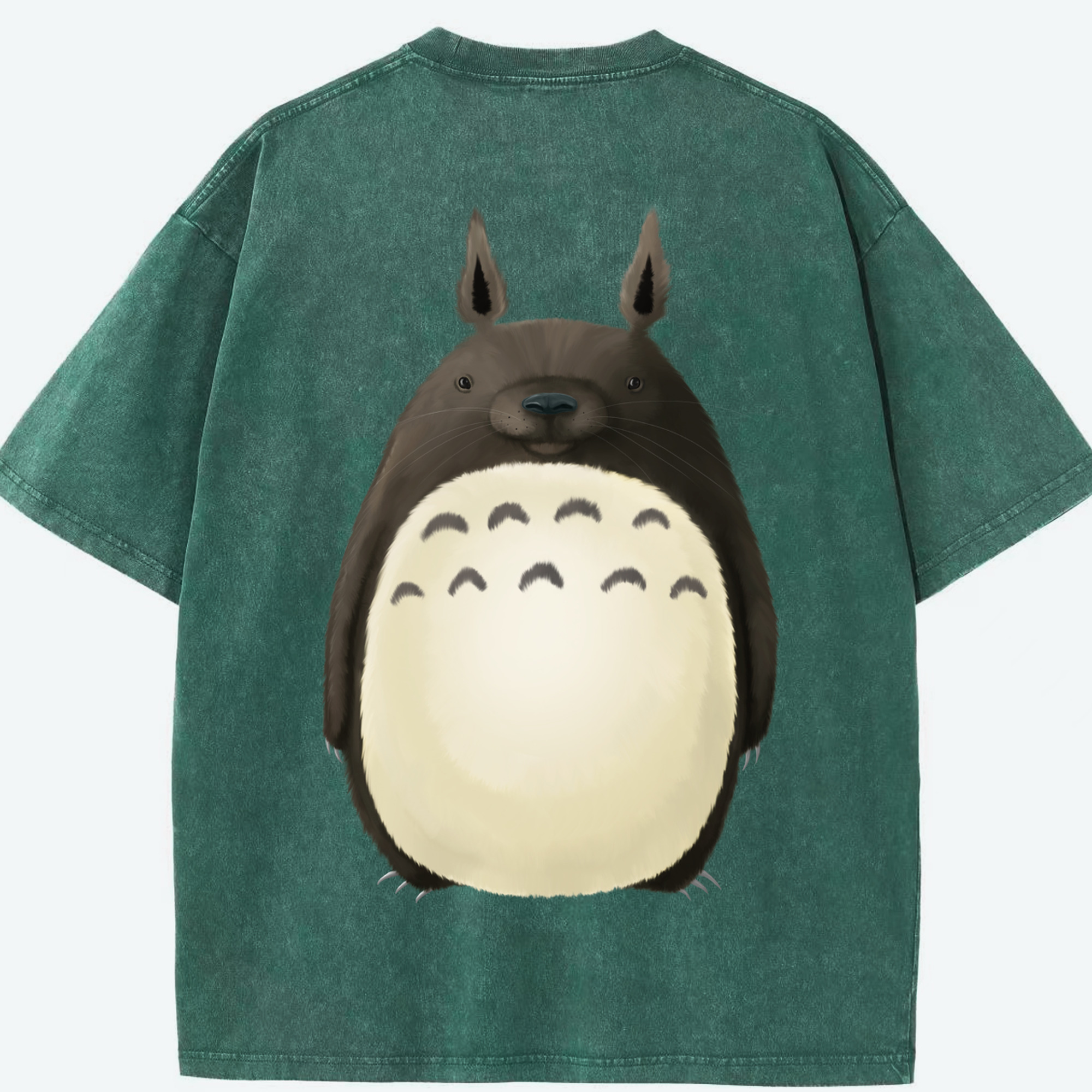 （画像用） となりのトトロ 草壁メイ 草壁サツキ My Neighbor Totoro Satsuki Kusakabe Mei Kusakabe 綿100% ヴィンテージ風 半袖Tシャツ（背面プリント）